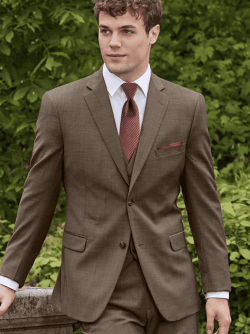 N292C Brown Archer Slim Fit Suit