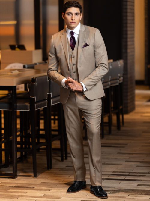 NWHC Wheat Slim Fit Suit